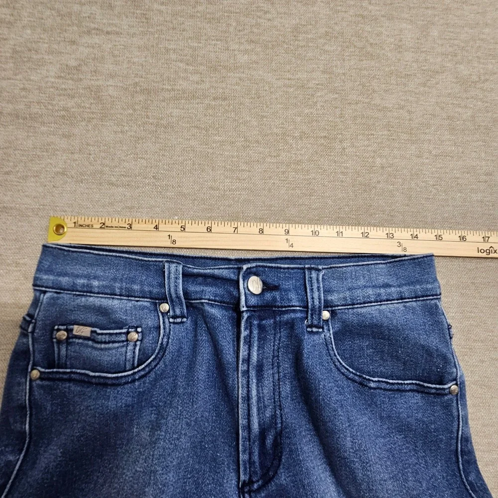 DG2 by Diane Gilman Bermuda Shorts Womens 8 Blue‎ Medium Wash Stretch Denim